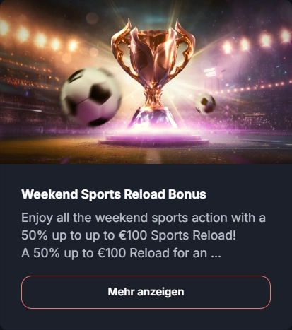 bonus-4 Weekend Sports Reload Bonus Pokal Fußbälle