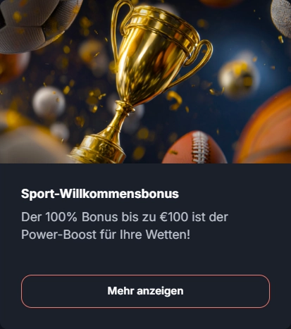 welcome-bonus-2 Sport-Willkommensbonus 100% bis €100 Pokal